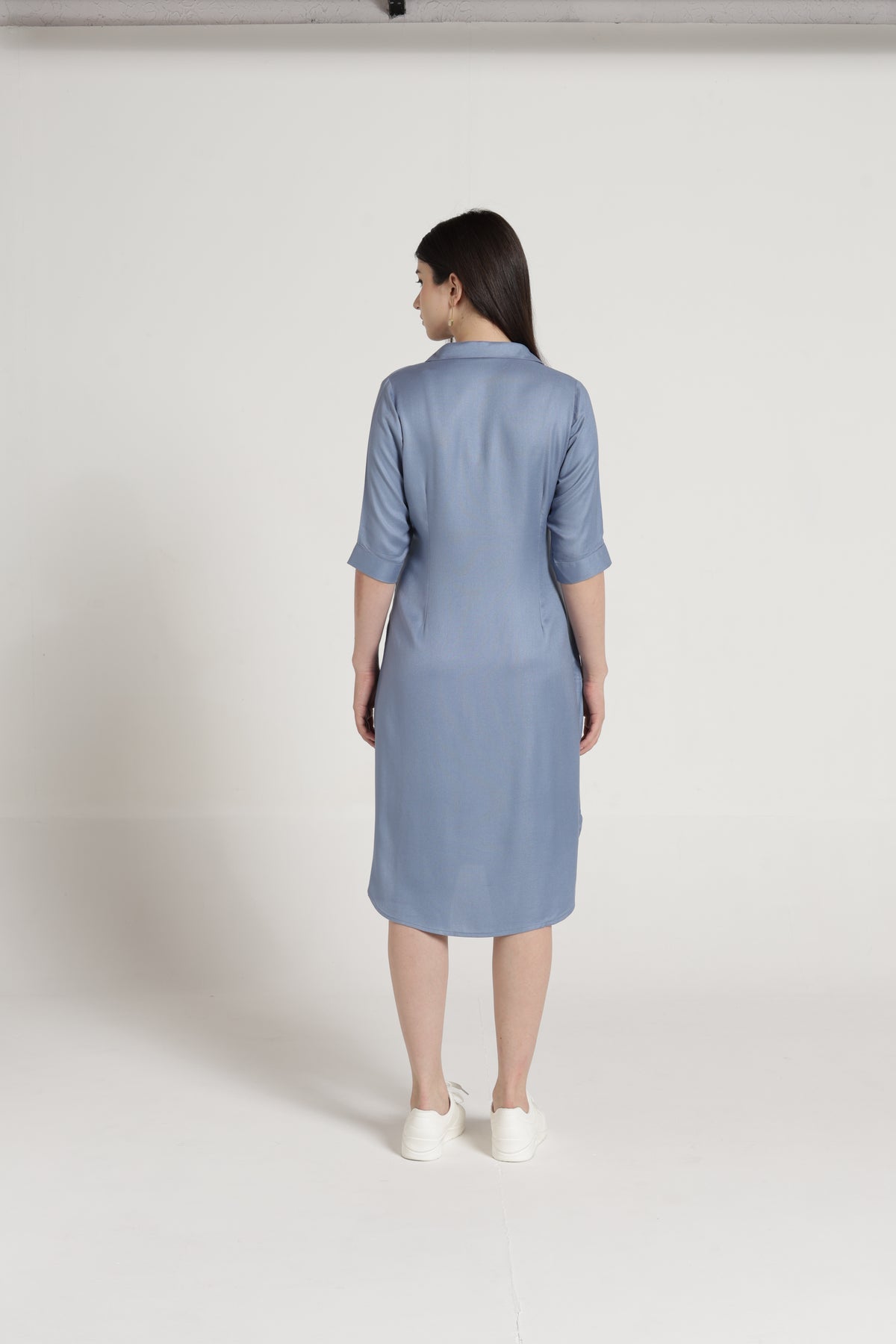 Blue Shirt Dress