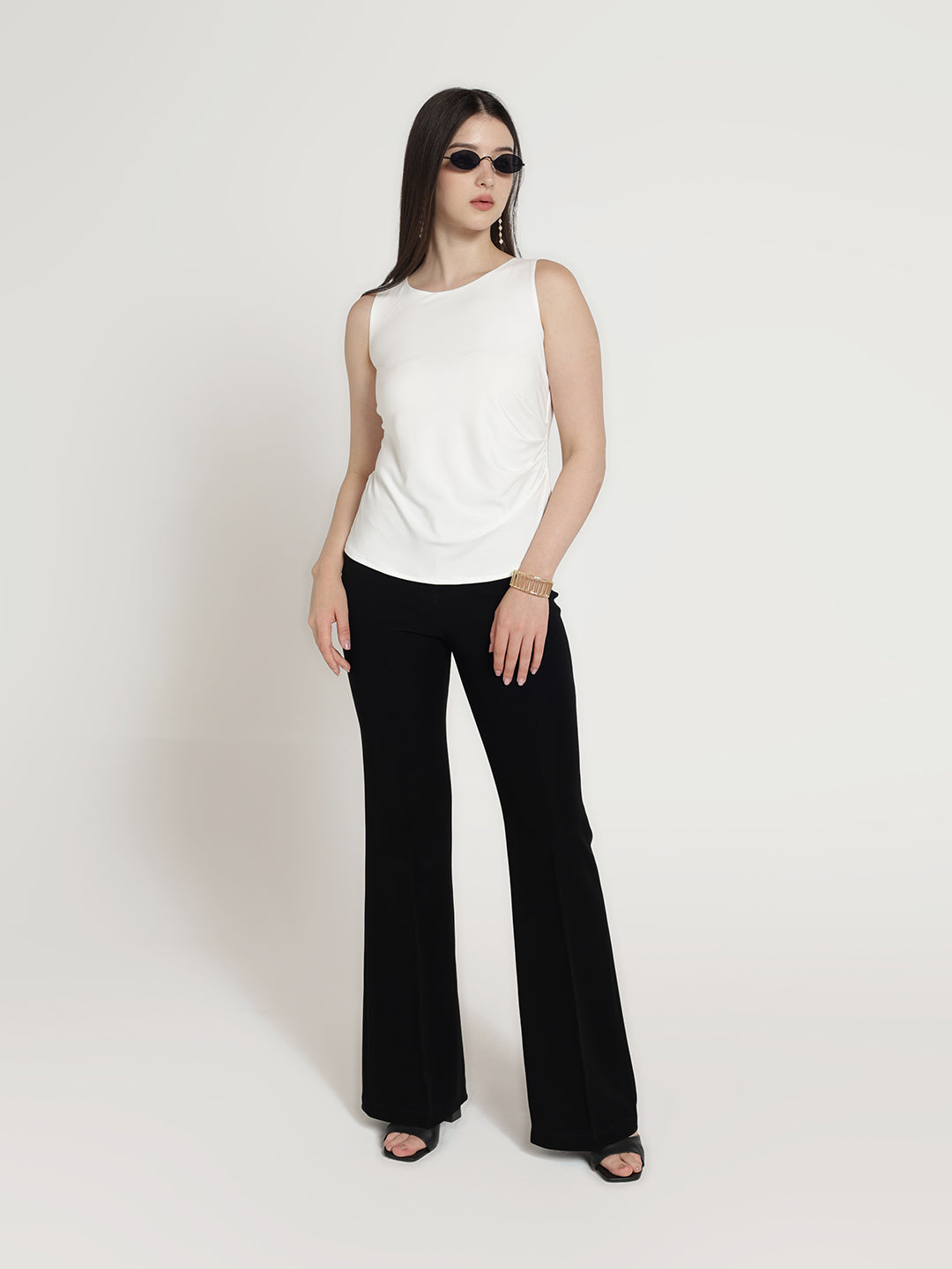 Women's Black Bootcut Trousers