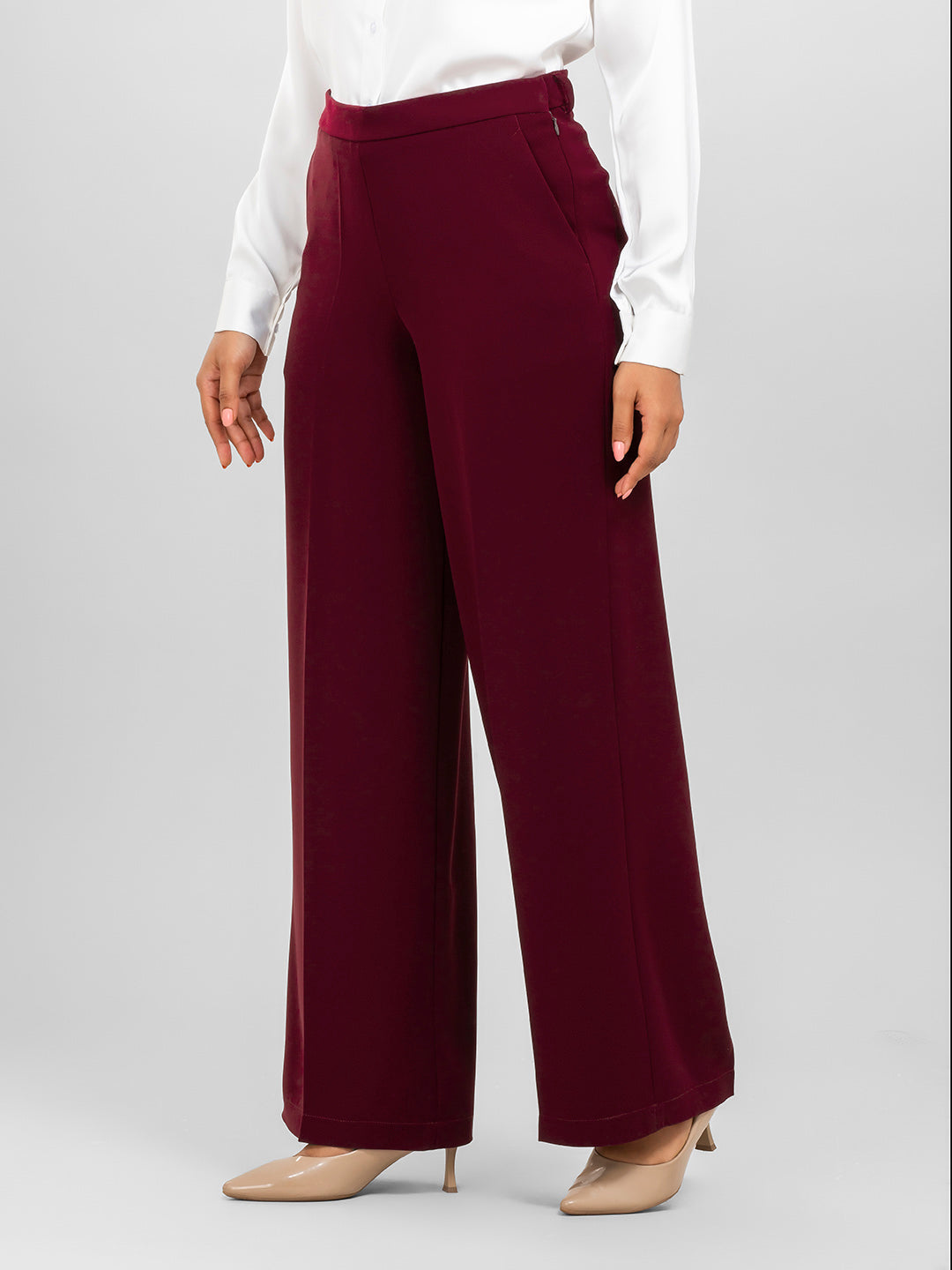 D'Almirah Maroon DAily Trouser