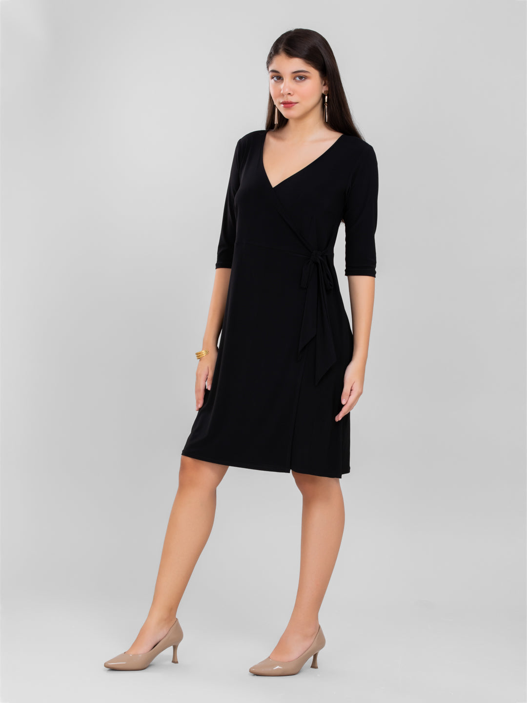 Black Wrap Dress