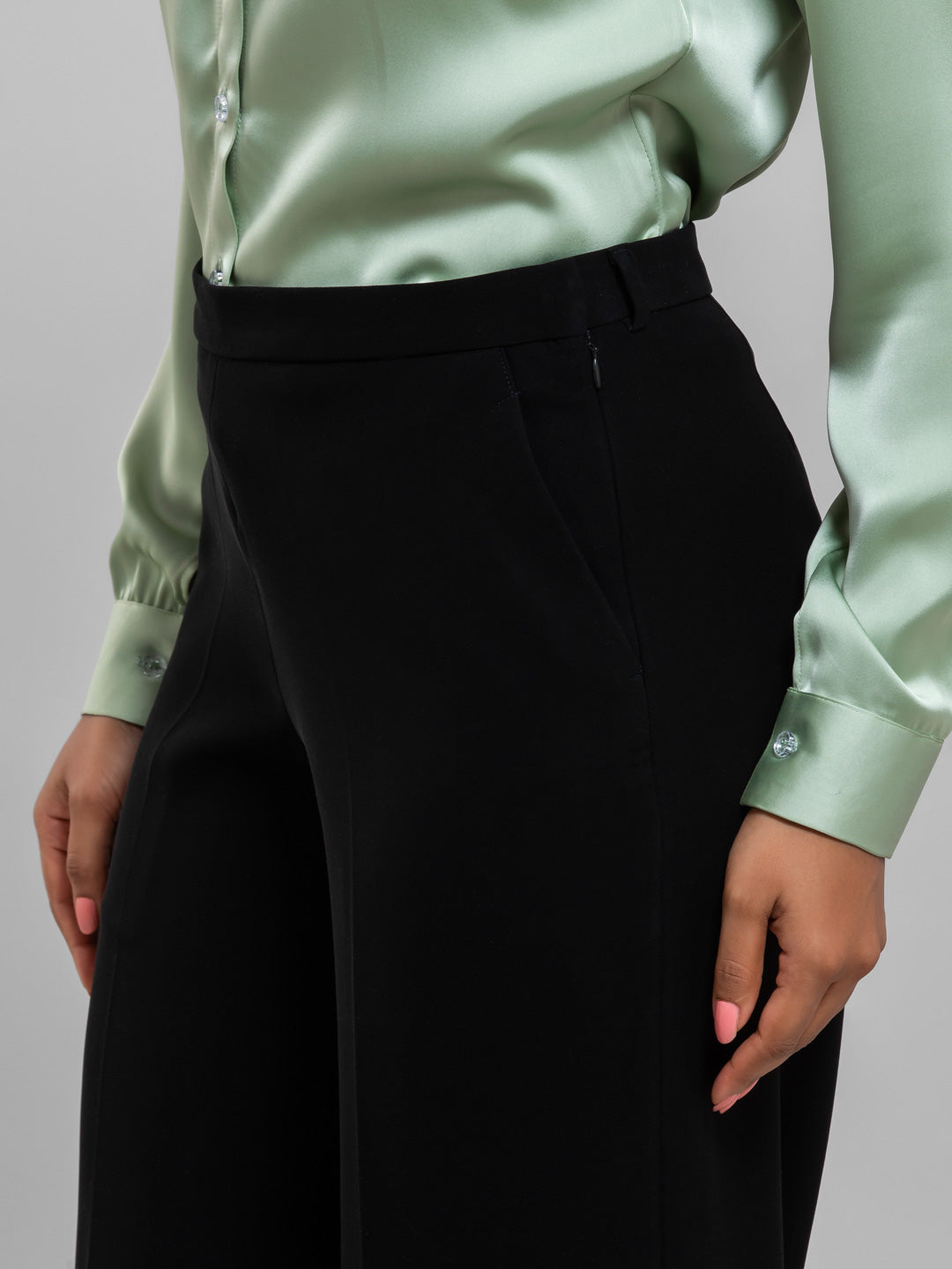 D'Almirah Black DAily Trouser