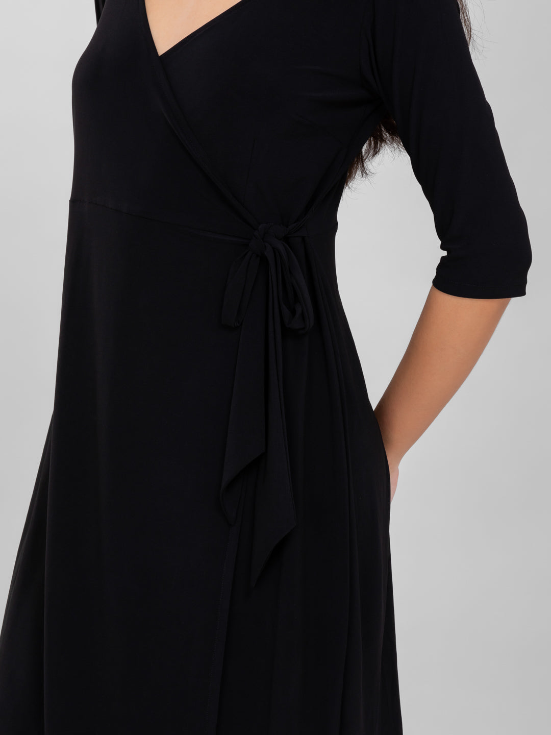 Black Wrap Dress