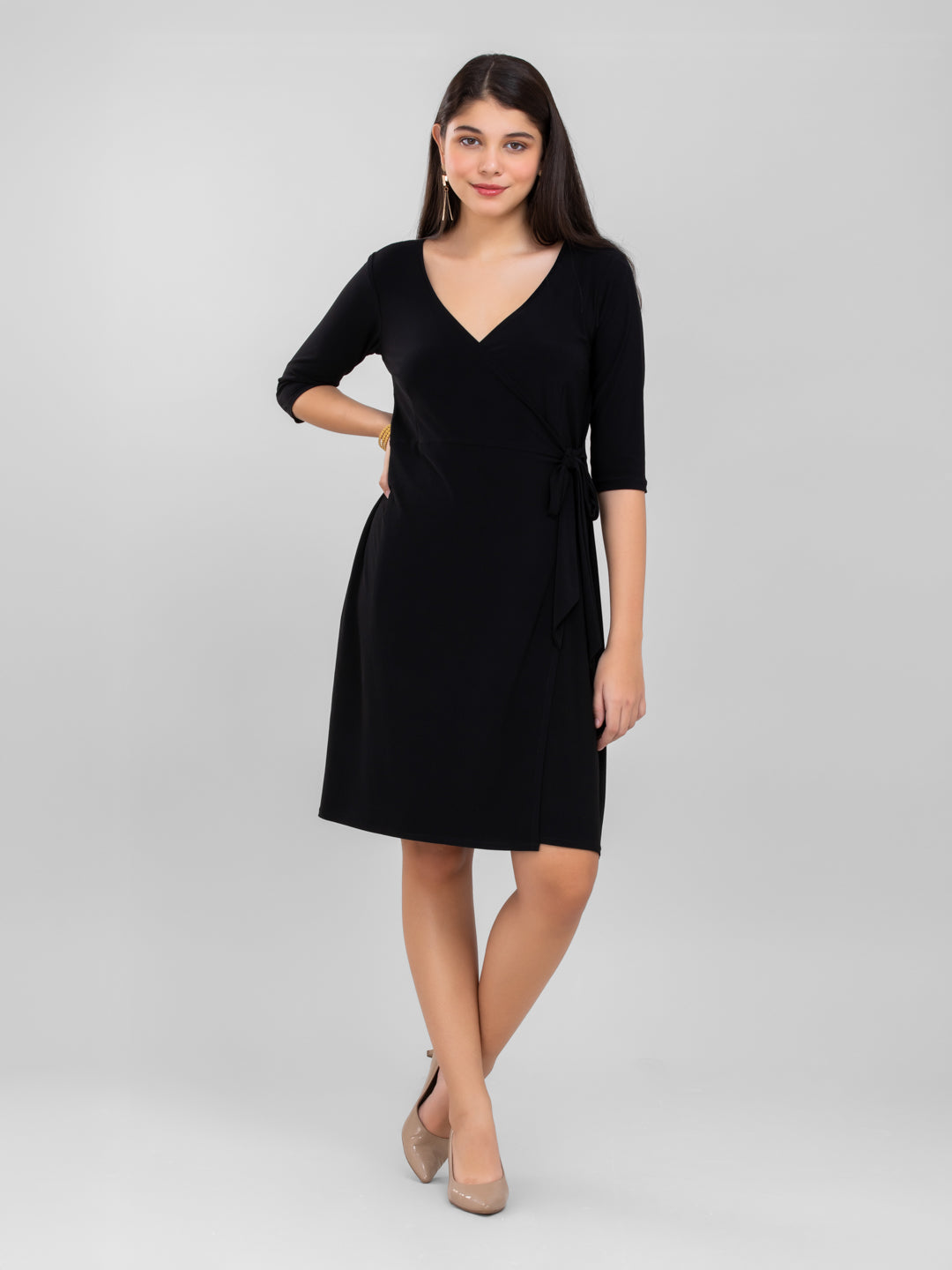 Black Wrap Dress