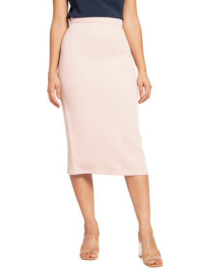 D'Almirah Blush Pink Pencil Skirt