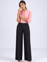 Women's Black Wide Leg Trousers