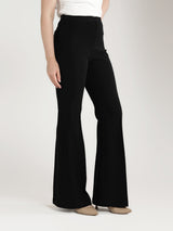 Women's Black Bootcut Trousers