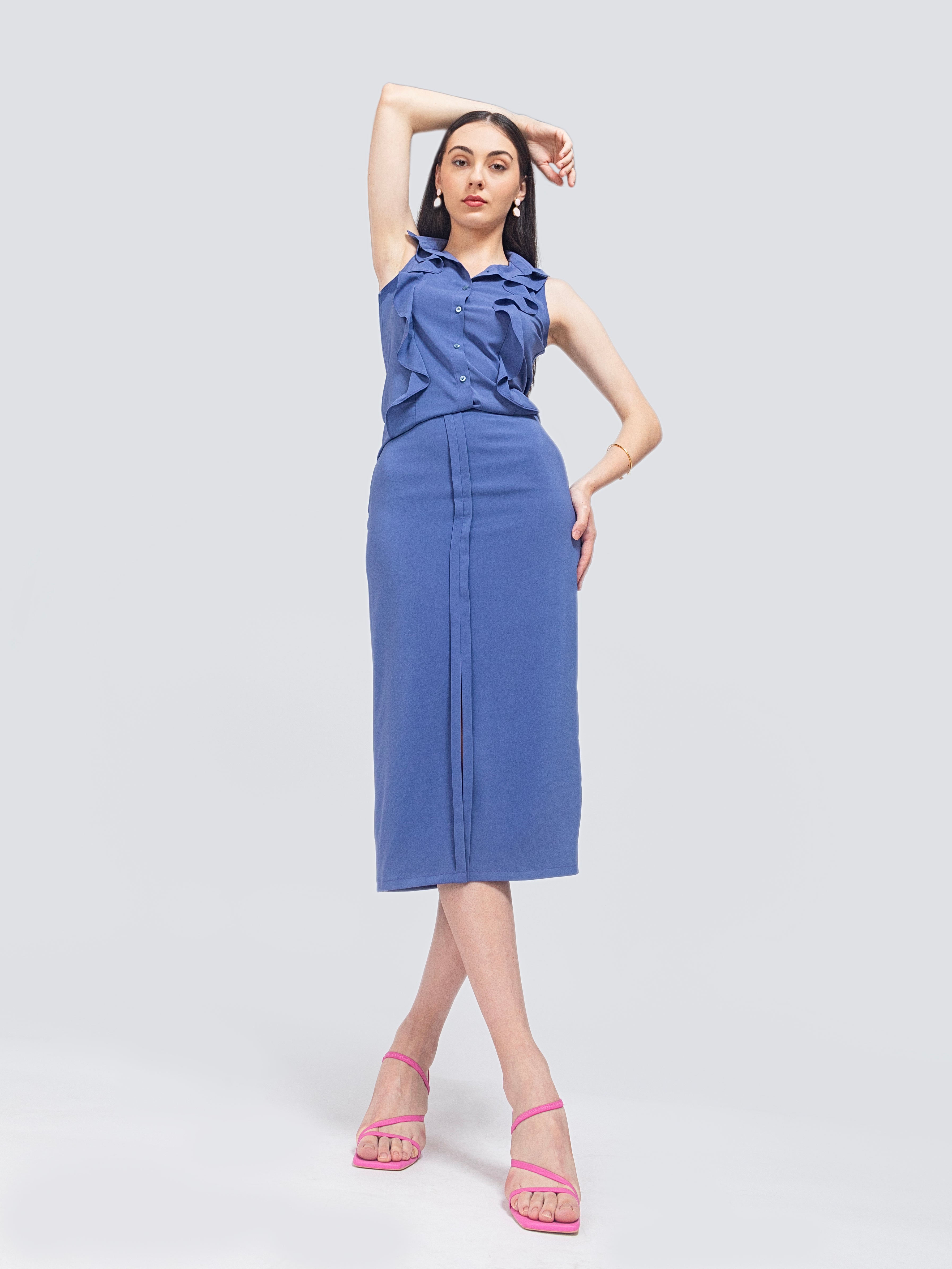 Blue Bloom Co-ord Set