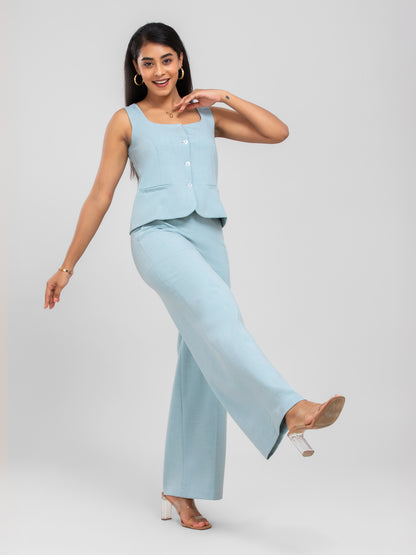 D'Almirah Sky Blue DAily Trouser
