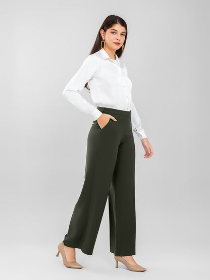 D'Almirah Olive Green DAily Trouser