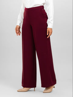 D'Almirah Maroon DAily Trouser