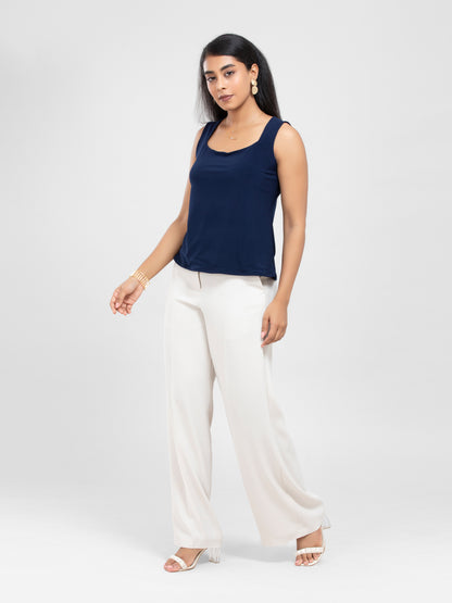 Blue Sleeveless Top for women