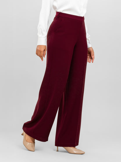 D'Almirah Maroon DAily Trouser