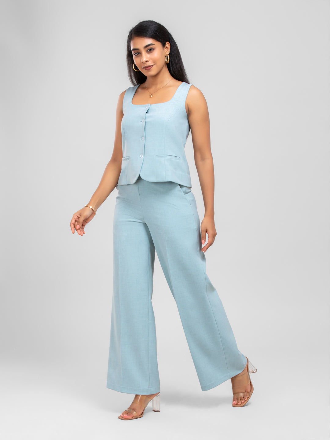 D'Almirah Sky Blue DAily Trouser
