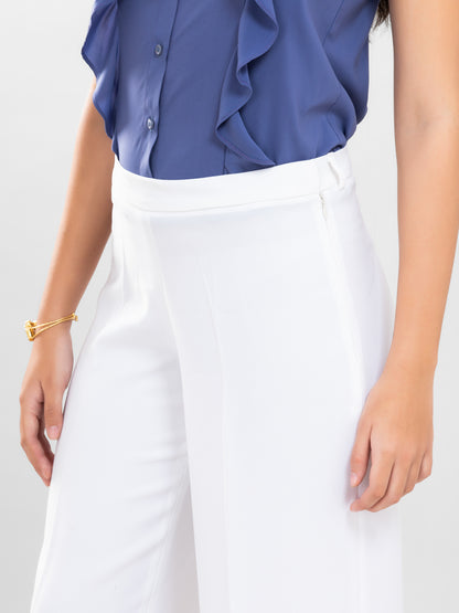 D'Almirah White DAily Trousers