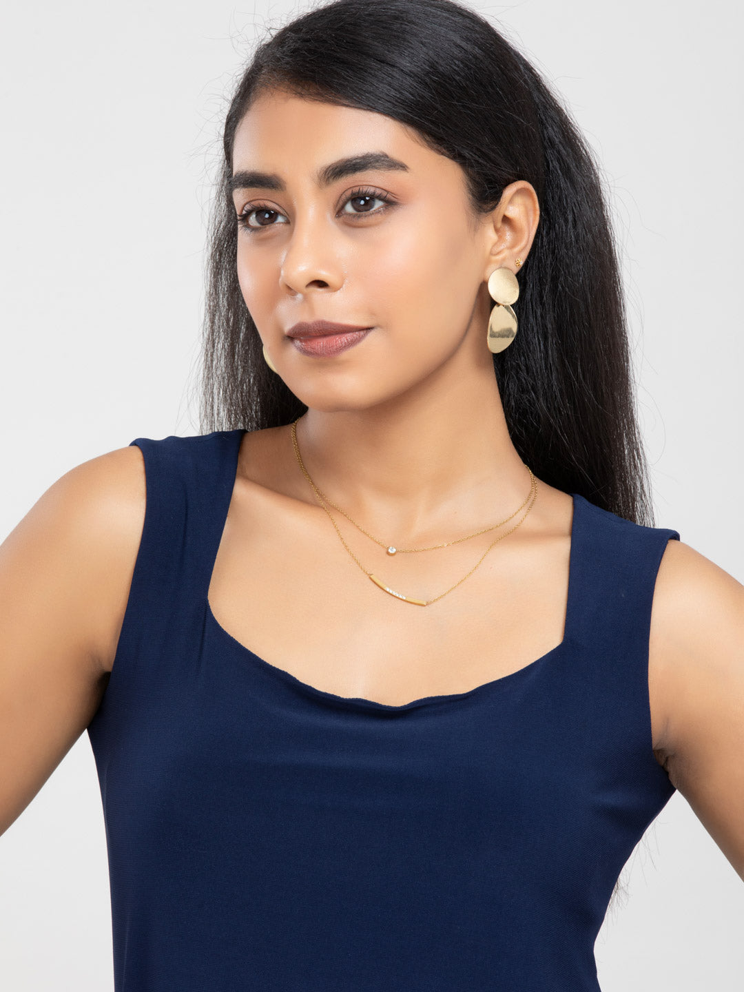 Blue Sleeveless Top for women
