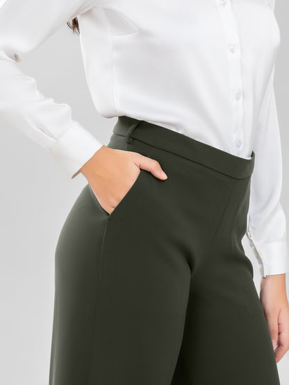 D'Almirah Olive Green DAily Trouser