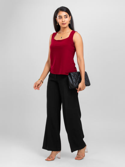 Red Sleeveless Top for women