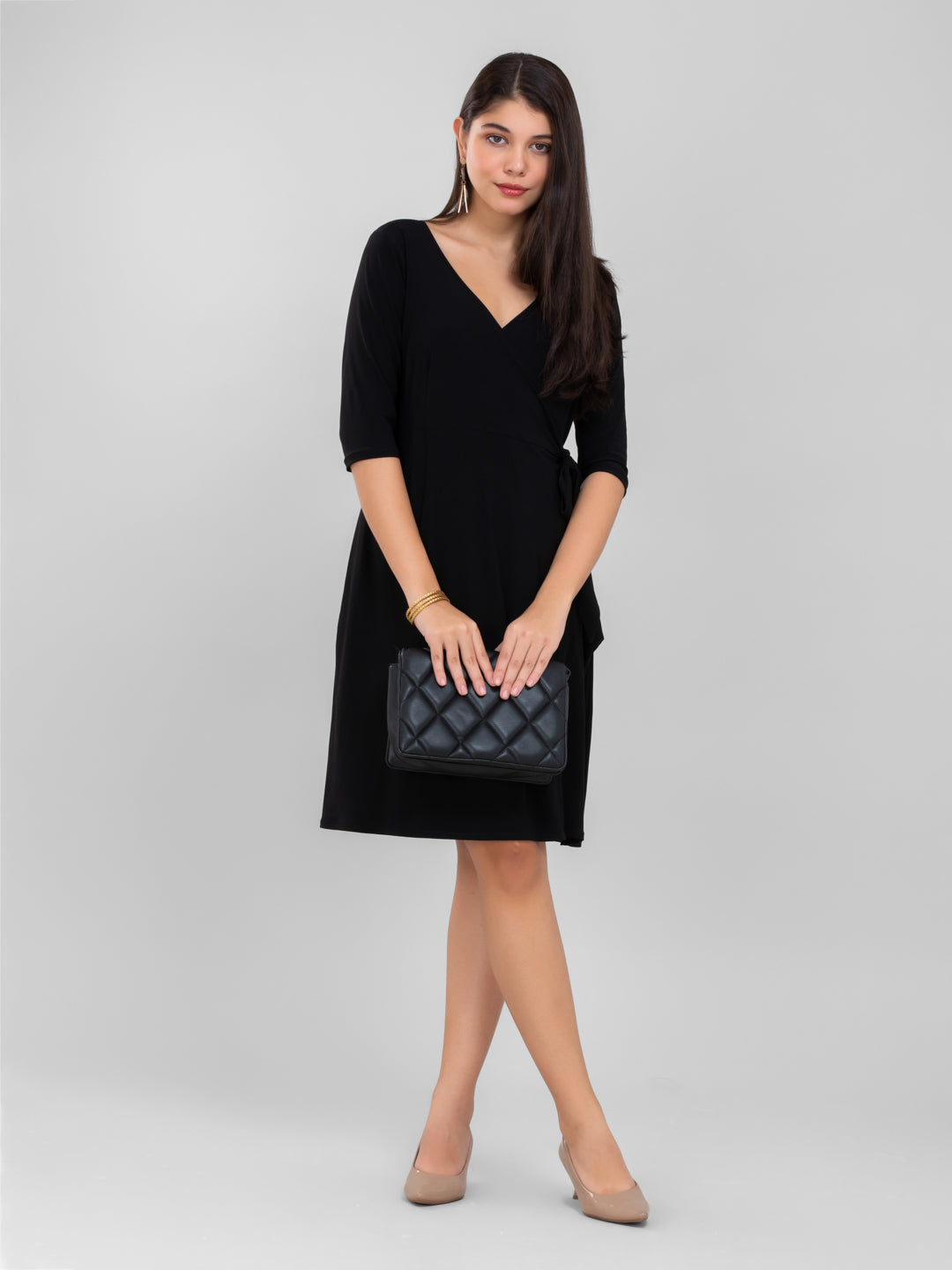 Black Wrap Dress