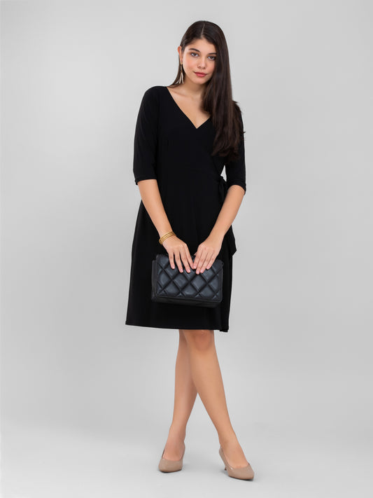 Black Wrap Dress