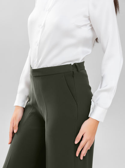 D'Almirah Olive Green DAily Trouser