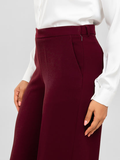 D'Almirah Maroon DAily Trouser