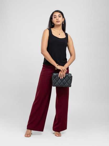 Black Sleeveless Top for women