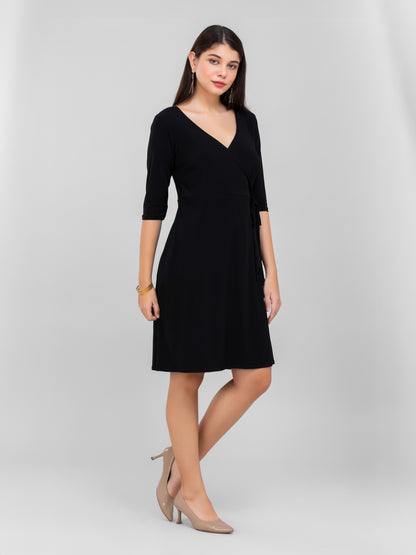 Black Wrap Dress