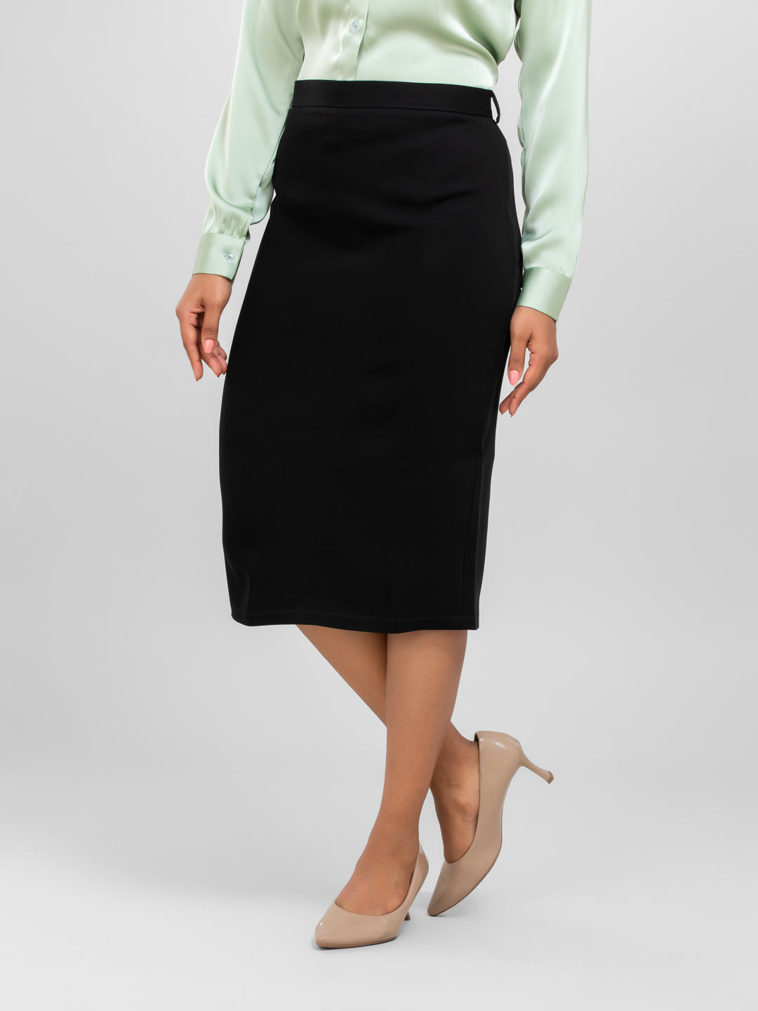 D'Almirah Black Pencil Skirt